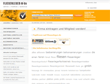 Tablet Screenshot of fliesenleger.de